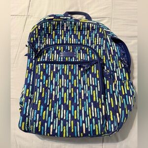Vera Bradley Campus Backpack in the "Katalina Showers" print